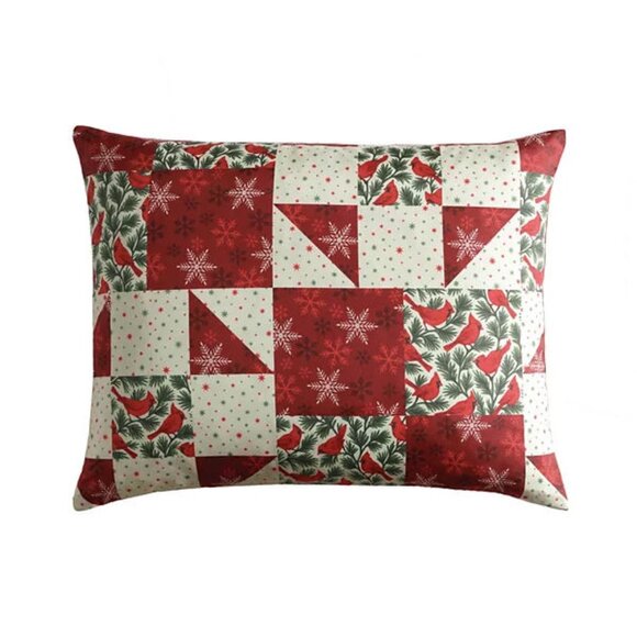 Hallmart Collectibles Cardinal Patchwork 3-Pc. Comforter Set NIP - Picture 5 of 5